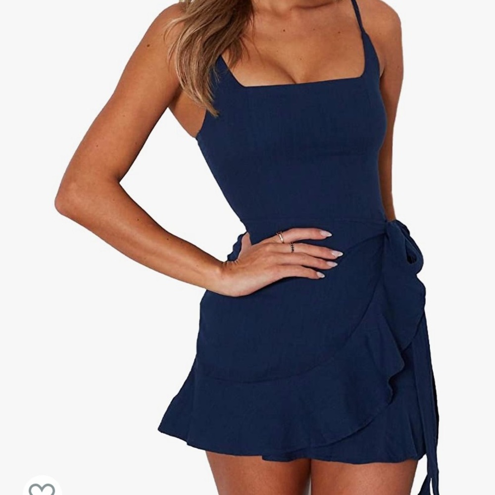 Navy blue dress- never worn can’t return